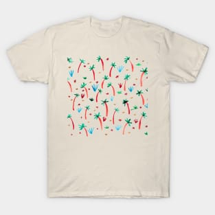 the watercolor jungle pattern 2 T-Shirt